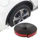 20Ft Car Wheel Arch Trim, Fender Flares Arches Wing Expander Anti-Collision Strip for Pickup SUV Fender Flare Edge Trim (4.5CM)