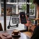 iScooter 350W Electric Scooter for Adults, Foldable E-Scooter for Commuting Cruise control, Smart App, dual braking, LED lights, and easy folding for daily commuting, campus travel and city rides, 21"L x 6"W x 43"H, 3 Modes: 6/12/18mph