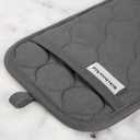 KitchenAid Quilted Cotton Terry Cloth Oven Mitt, Pot Holder, Kitchen Towel 4-Pack Set, Heat Resistant, Silicone Grip, Gift Set, Charcoal Grey, 16"x26", 7"x13" & 7"x10"