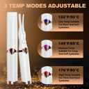 Heated Eyelash Curler - 2-in-1 Clip-Type Design, 3 Temperature Modes, USB Rechargeable Electric Eyelash Curler, Natural Curling 24H Long-Lasting Curl, Gift for Women & Girls, Beige