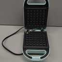 Tasty Mini Nonstick Waffle Maker, Perfect for Individual Waffles, Hash Browns, Brownies and more, Quick Results, Easy Clean Up, 600W, Aqua