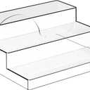 Yieach 3 Tiered Acrylic Display Stands for Cupcake Stand,Perfume Shelf Organizer,Figure and Funko Pop Display,No Installation,Clear Table Risers Display Stands for Collectibles,Makeup and Dessert,1PCS