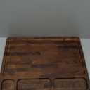 Walnut Cutting Boards For Kitchen, End Grain Wooden Cutting Board with Handle, Dark Walnut Chopping Board Double Sided Charcuterie Boards For Meat, Vegetables, Fruits, Cheese, 17”X13” X1”