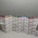 2026 Yearly Wall Calendar - Yearly Wall Calendar 2026, January 2026 - December 2026, 47.24" X 16.53"(Open), 2026 Wall Calendars 12 Month, Horizontal Layout Large 2026 Calendar with Notes, Round Stickers - Colorful