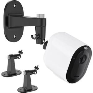 2Pack Adjustable Mount for Arlo Essential 2K Indoor/ Outdoor(2nd Generation), for Arlo Pro 5S/ Pro 4/ Pro 3/ Pro 2/ Pro/ Arlo Ultra2/ Ultra/ Arlo Essential Spotlight Camera, No-Drill Security Wall Mount