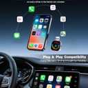 Jasput Carplay Wireless Adapter, 2026 Upgrade Mini Carplay for Apple iPhone & Android Auto Wireless Adapter, for Cars with Built-in Wired Apple Carplay Play and Plug, Stable Control & No Delay