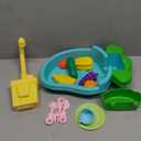 Parrot Shower, Parrot Bird Bathtub, Automatic Bird Bathtub Pet Bath Pool with Faucet, Bird Bathtub Swimming Pool Toy Bath Shower Water Dispense for Ferret, Goldfinch (Green)