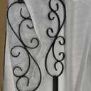 Hand Rails for Outdoor Steps, 3 Step Stair Handrail & Indoor Stair Railing Kit, Black Railings for Outdoor (2 Pack)