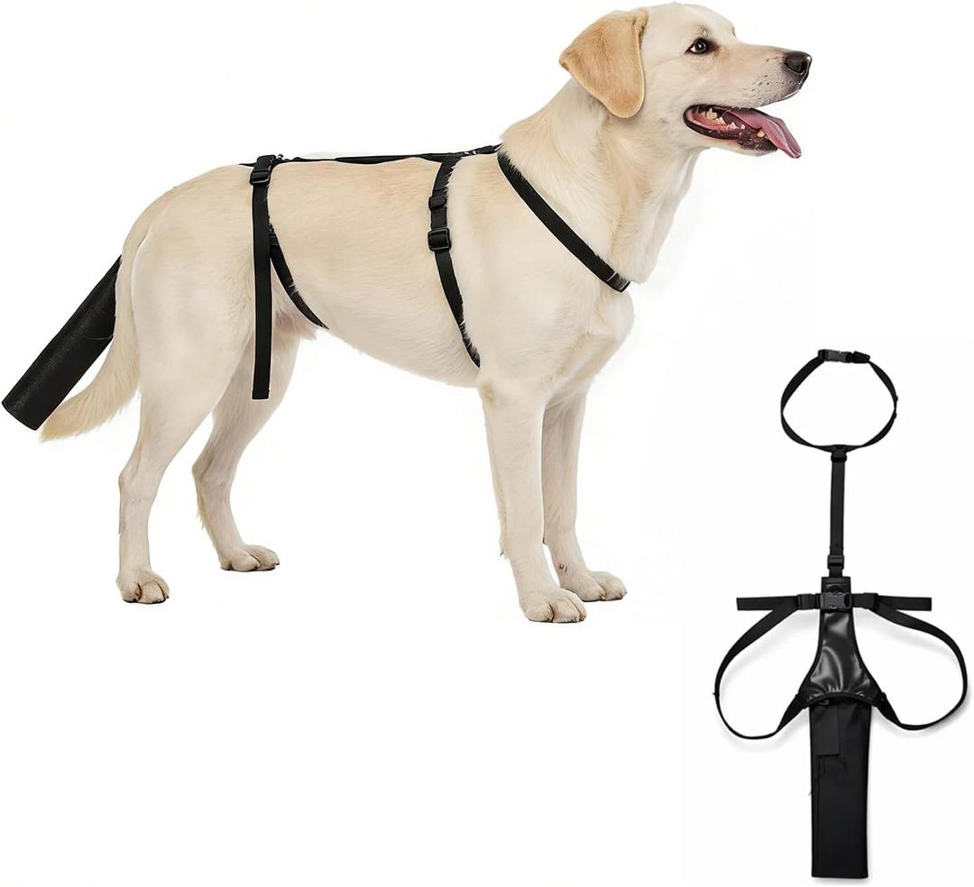 Dog Tail Protector, Happy Tail Protector for Dogs, Adjustable Dog Tail Guard for Dogs, Protective Sleeve for Healing Tails, Breathable Tails Cover (Size L)