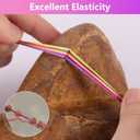 Nylon String for Bracelet Making,20 m Yards Rainbow Elastic Beading String, 1mm Stretchy Elastic Cord Thread String for Bracelet Jewelry Necklace Craft Making Braided Hair Pony Beads StringRainbow