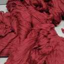 10 Pack Burgundy Cheesecloth Table Runner 10FT Boho Gauze Fabric Table Runner Vintage Rustic Sheer Runners for Wedding Party Bridal Baby Shower Long Table Decorations (21"x120")