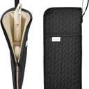 KarSyon Hot Tools Organizer Heat Resistant Mat Case Hair Tools Holder Travel Bag Portable Hair Styling Tools Cover Pouch for Curling Iron,Flat Iron,Hair Straightener (Black)