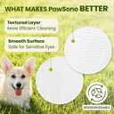 PawSono Eye Wipes for Dogs & Cats, Hypoallergenic Dog Eye Wipes Cleaner, Soothing Cleaning Grooming Pet Wipes Gently Remove Tear Stain, Eye Debris, Discharge, Mucus, Deodorizing