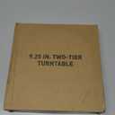 LAMU 2 Tier Lazy Susan Turntable Organizer 9.25'' Rotating Spice Rack Organization for Cabinet, Kitchen, Pantry, Countertop, Bathroom, Vanity, Medicine Cabinet Organizer, Clear