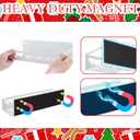 2 Pack Christmas Tree Magnetic Spice Rack for Refrigerator Metal Magnet Basket Shelf for Fridge Seasoning Storage Organizers Home Decor Christmas Kitchen Accessories (White)