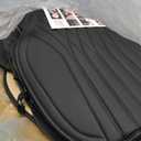 BWTJF Car Seat Covers, Front and Rear Seat Protector for Cars Waterproof Non-Slip, Leather Seat Protector Universal Fit for Suvs,Vans,Trucks (Black, Full Set)