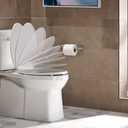 KOHLER K-4636-96 Cachet Quiet Close Elongated Toilet Seat, Slow Close Lid and Seat, Grip-Tight Bumpers and Installation Hardware, Biscuit