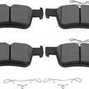 SCITOO D2102 Ceramic Brake Pads Sets Rear w/Hardware Replacement For Acura For TLX 2021-2022,For Honda For Accord 2018-2022,For Honda For Civic 2020-2022,For Honda For Insight 2019-2022