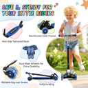 Kick Scooter for Kids 3-7 Ages - Light Up 3 Wheel Scooters,Lean-to-Steer,Three Adjustable Height Scooter for Kids, Wide Dual Rear Wheels,Safe Stable Ride for 3-5,5-7 Year Old Girl Boy Kid