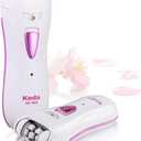 Epilator Smooth Glide Epilator for Women Face RechargeableEpilator for Women FacialEpilator Hair Remover Smooth GlideEpilator for WomenFace Bikini Hair Removal Arms/Face/Peach Fuzz White Portable