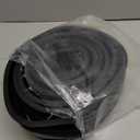 Black Solid Rubber Strip, 1/8 (.125)" Thick X 2" Wide X 10'Long, Solid Flat Rubber Roll for Anti-Slip, Anti-Vibration, DIY Gaskets, Crafts, Sealing, Supports, Protection