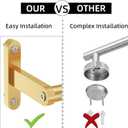 Gold Towel Bar 24 Inch, KLJKPA Towel Bar for Bathroom Wall, Stainless Steel Heavy Duty Single Bath Towel Rod