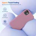Miracase Designed for iPhone 11 Phone Case, with Screen Protector, Liquid Silicone Gel Rubber Full Body Drop Protection Shockproof Cover Phone Case for iPhone 11 6.1 inch, Blackcurrant