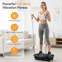 NEWBULIG Vibration Plate, Whole Body Workout, Vibrating Platform with LED Touch Screen & Pull Ropes for Weight Loss & Muscle Toning