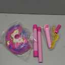 KonHaovF Kids Karaoke Machine with Lights,Microphone with Adjustable Stand Singing Karaoke Machine for Girls Boys (Pink)