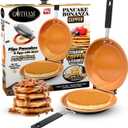 Gotham Steel Double Sided Pan, The Perfect Pancake Maker  Ceramic Nonstick Copper Easy to Flip Pancake Griddle for Fluffy Pancakes, Omelette Maker, Frittata Maker & More! Dishwasher Safe