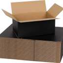 9x6x4 Inch Black Shipping Boxes for Small Business, 30 Pack Corrugated Cardboard Boxes for Shipping & Storage