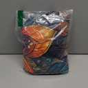 Round Tablecloth Stretch Round Fitted Tablecloth with Elastic, Boho Waterproof Table Cloth for 48inch Round Table