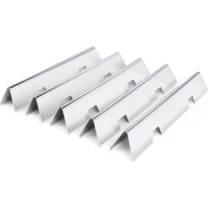 Uniflasy 7736 Flavorizer Bars for Weber Spirit 300 & Spirit II 300 Series E310 E320 E330 S310 S320 S330 15.3 Inch Stainless Steel Heat Plates 5 Pack Replaces for Weber 7636 67046