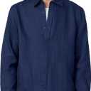 Joe's Mens Jakob Linen Shirt (XX-Large, True Navy)