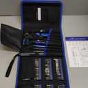 STREBITO Electric Screwdriver, 144-in-1 Precision Screwdriver Set, 120 Magnetic Bits, Organized Storage and Portability, Small Tool Kit for Electronics, PC, Computer and Laptop (Blue)