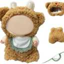 2 x 17cm Doll Clothes, Clothes for Dolls Outfit, Accessories for Dolls Clothes, Cute Clothes Set for Doll,No Doll Included(Khaki)