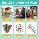 BUNMO Stretchy Strings - Sensory Toys - Stimulating & Addictive Toys for Kids - Fidget Toy - Hours of Fun for Kids - Non-Mouthable Toy 3+ - Mini Sensory 10 Pack