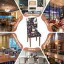 Stretch Dining Chair Covers Set of 2,Floral Print Chair Covers,Soft Removable Washable,Pet Friendly Furniture Protector,Universal Chair Slipcovers for Home, Kitchen,Ceremony Dining Room Seat