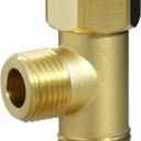 Upgrade Brass T Adapter Replacement for TOTO THU6234, Connect 7/8" Toilet Supply Hose, Tee Fitting for Washlet A100, C100, K300, S300E, S350E