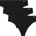 Under Armour Seamless Thong - 3-Pack Solid (Black, M)