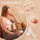 NCVI Portable Electric Breast Pump with 4400mAh Rechargeable Battery, Hospital-Grade Suction, Quiet Design for Home, Work & On-the-Go, 8132, Fits 17-24mm