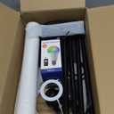 Smart LED Floor Lamp with APP Control & RGB Colors - Dimmable Standing Lamp for Living Room, Bedroom, Gaming - Remote, Timer, 9W Bulb Included, 67" Modern Tall Lamp (black pole + white shade)