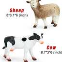 6 Pack Soft Jumbo Farm Animal Toys,Big Realistic Animals Farm Figures for Kids Toddlers Boys Girls 1 2 3 4 5Year Old,Christmas Brithday Gift