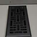 4x8 Inches Heavy Duty Walkable Floor Register Easy Adjust Air Supply Lever Floor Vents - Seattle Design - Vent Cover for Home Floor - Matte Black