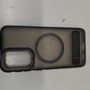 for Samsung Galaxy S21 Case, [Compatible with MagSafe], Adjustable Kickstand,Military Grade Drop Tested, Translucent Matte Phone Case for Galaxy S21 Case (Black)