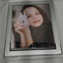 8x10 Inch Metal Picture Frame, Silver Metal Photo Frame with HD Real Glass for Tabletop Display, Modern and Traditional Style Home Decor