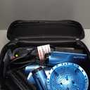 StyleSwitch Ionic Multi-Styler, Air Styler and Hair Dryer, Lightweight Hot Air Brush with 5 Attachments, Automatic Dual Voltage (Blue)