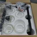 VOLISUN Matte Black Bathroom Light Fixtures, 5-Light Bathroom Vanity Light Over Mirror, Modern Vanity Lights for Bathrooms, Bathrooms Lights Fixtures Over Mirror with Clear Glass Shades