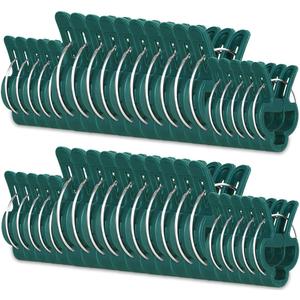 Yinghezu 40 Pcs Plant Support Clips,Flower and Vine,Garden Tomato Plant Support Clips for Supporting Stems,Vines Grow Upright Climbing,Tool for Straightening,Tomato Cage,Trellis. 2 Sizes in one Pack
