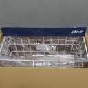 Drive Medical 10200B Walker Basket, Basket for Folding Walker with Cup Holder, White